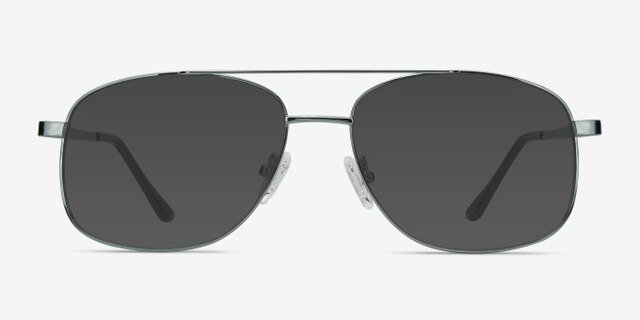 Chronicles Blue MetalEyeglass Frames from EyeBuyDirect, with Tinted Lenses