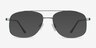 Chronicles Blue MetalEyeglass Frames from EyeBuyDirect, with Tinted Lenses