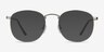 St Michel Argenté MétalMontures de lunettes de vue d'EyeBuyDirect, Avec des Verres Teintés