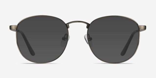 St Michel Gunmetal MetalEyeglass Frames from EyeBuyDirect, with Tinted Lenses