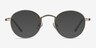 Cupertino Silver MetalEyeglass Frames from EyeBuyDirect, with Tinted Lenses