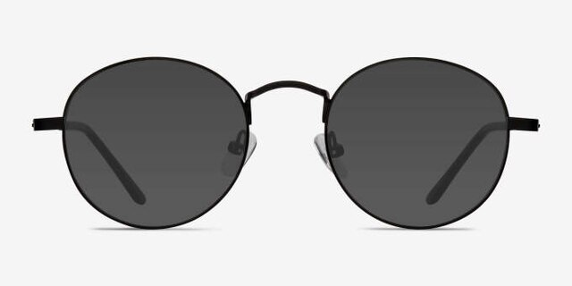 Cupertino Noir MétalMontures de lunettes de vue d'EyeBuyDirect, Avec des Verres Teintés