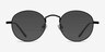 Cupertino Noir MétalMontures de lunettes de vue d'EyeBuyDirect, Avec des Verres Teintés