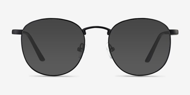 St Michel Black MetalEyeglass Frames from EyeBuyDirect, with Tinted Lenses