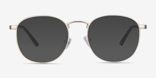 St Michel Golden MetalEyeglass Frames from EyeBuyDirect, with Tinted Lenses