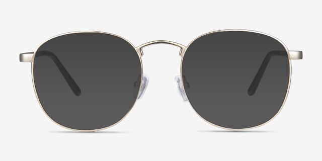 St Michel Golden MetalEyeglass Frames from EyeBuyDirect, with Tinted Lenses