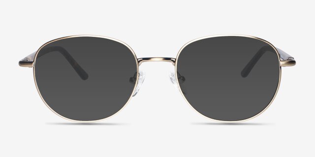 Pensieve Bronze MetalEyeglass Frames from EyeBuyDirect, with Tinted Lenses