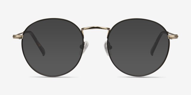 Wistful Black MetalEyeglass Frames from EyeBuyDirect, with Tinted Lenses