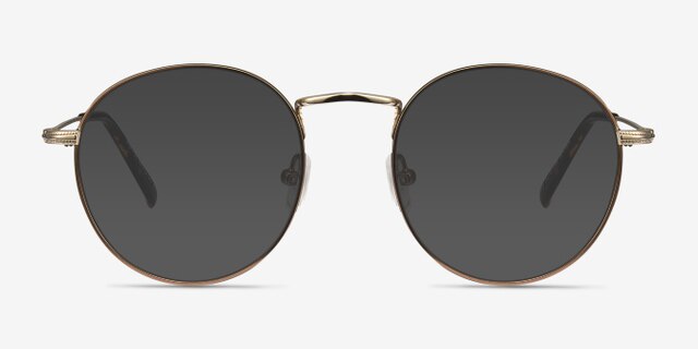 Wistful Coffee MetalEyeglass Frames from EyeBuyDirect, with Tinted Lenses