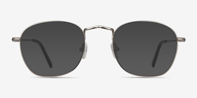 Sonder Silver MetalEyeglass Frames from EyeBuyDirect, with Tinted Lenses