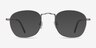 Sonder Silver MetalEyeglass Frames from EyeBuyDirect, with Tinted Lenses