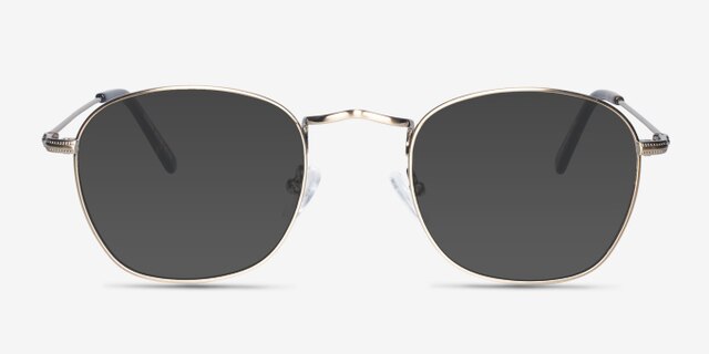 Sonder Bronze MetalEyeglass Frames from EyeBuyDirect, with Tinted Lenses