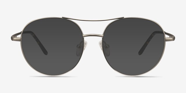 Cassini Argenté MétalMontures de lunettes de vue d'EyeBuyDirect, Avec des Verres Teintés