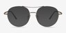 Cassini Argenté MétalMontures de lunettes de vue d'EyeBuyDirect, Avec des Verres Teintés