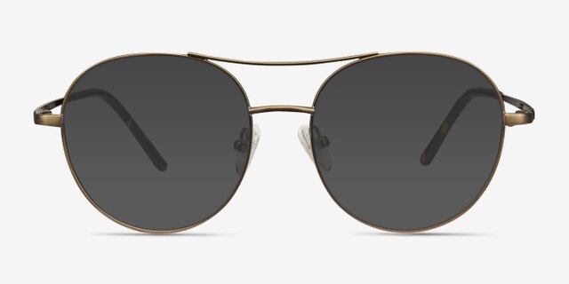 Cassini Brown MetalEyeglass Frames from EyeBuyDirect, with Tinted Lenses
