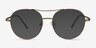 Cassini Brown MetalEyeglass Frames from EyeBuyDirect, with Tinted Lenses