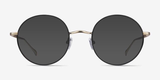 Synapse Noir MétalMontures de lunettes de vue d'EyeBuyDirect, Avec des Verres Teintés