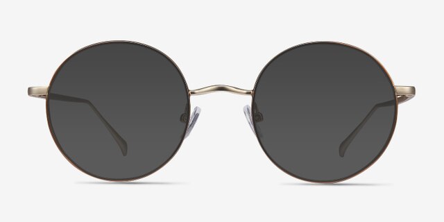 Synapse Brown MetalEyeglass Frames from EyeBuyDirect, with Tinted Lenses