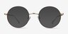 Synapse Brown MetalEyeglass Frames from EyeBuyDirect, with Tinted Lenses