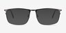 Typha Gunmetal MetalEyeglass Frames from EyeBuyDirect, with Tinted Lenses