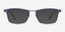 Caliber Blue MetalEyeglass Frames from EyeBuyDirect, with Tinted Lenses