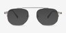 Cordon Matte Silver MetalEyeglass Frames from EyeBuyDirect, with Tinted Lenses