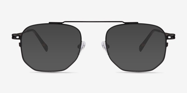 Cordon Black MetalEyeglass Frames from EyeBuyDirect, with Tinted Lenses