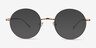 Synapse Rose Gold MetalEyeglass Frames from EyeBuyDirect, with Tinted Lenses