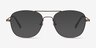 Courser Café MétalMontures de lunettes de vue d'EyeBuyDirect, Avec des Verres Teintés