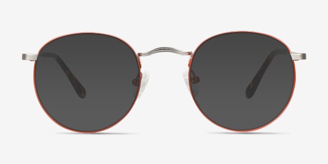 Daydream Cinnamon Red MetalEyeglass Frames from EyeBuyDirect, with Tinted Lenses