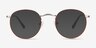 Daydream Cinnamon Red MetalEyeglass Frames from EyeBuyDirect, with Tinted Lenses