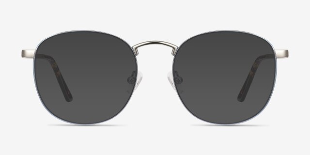 St Michel Frost Blue MétalMontures de lunettes de vue d'EyeBuyDirect, Avec des Verres Teintés