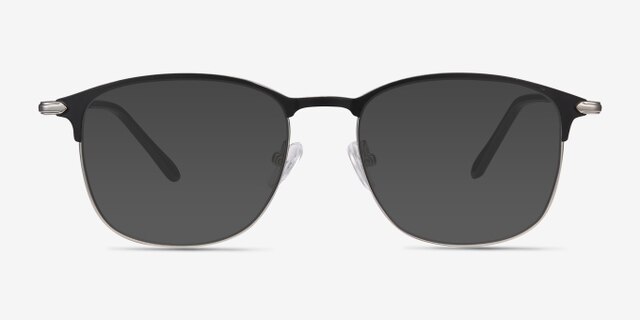Cella Black MetalEyeglass Frames from EyeBuyDirect, with Tinted Lenses