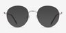 Nomad Silver MetalEyeglass Frames from EyeBuyDirect, with Tinted Lenses
