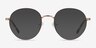 Nomad Rose Gold MetalEyeglass Frames from EyeBuyDirect, with Tinted Lenses