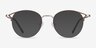 Jive Brown MetalEyeglass Frames from EyeBuyDirect, with Tinted Lenses