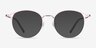 Jive Pink MetalEyeglass Frames from EyeBuyDirect, with Tinted Lenses