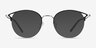 Jive Black & Silver MetalEyeglass Frames from EyeBuyDirect, with Tinted Lenses