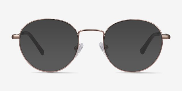 Memento Rose Gold MetalEyeglass Frames from EyeBuyDirect, with Tinted Lenses
