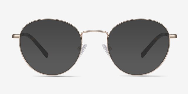 Memento Golden MetalEyeglass Frames from EyeBuyDirect, with Tinted Lenses