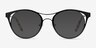 Bravo Black MetalEyeglass Frames from EyeBuyDirect, with Tinted Lenses