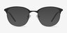 Perceive Black Gunmetal MetalEyeglass Frames from EyeBuyDirect, with Tinted Lenses