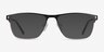 Media Black MetalEyeglass Frames from EyeBuyDirect, with Tinted Lenses
