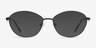 Helix Black MetalEyeglass Frames from EyeBuyDirect, with Tinted Lenses