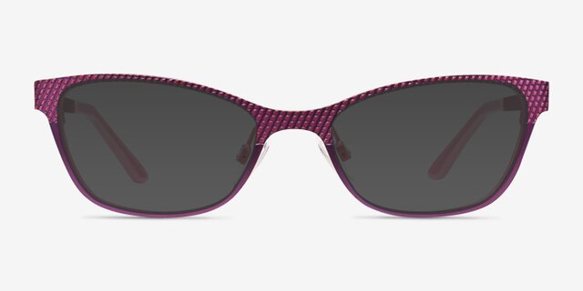 Mardi Gras Rose MétalMontures de lunettes de vue d'EyeBuyDirect, Avec des Verres Teintés