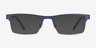 Vine Blue MetalEyeglass Frames from EyeBuyDirect, with Tinted Lenses