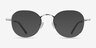 Cori Silver MetalEyeglass Frames from EyeBuyDirect, with Tinted Lenses