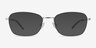 Verse Argenté MétalMontures de lunettes de vue d'EyeBuyDirect, Avec des Verres Teintés