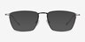 Wind Gunmetal MetalEyeglass Frames from EyeBuyDirect, with Tinted Lenses