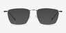 Wind Silver MetalEyeglass Frames from EyeBuyDirect, with Tinted Lenses